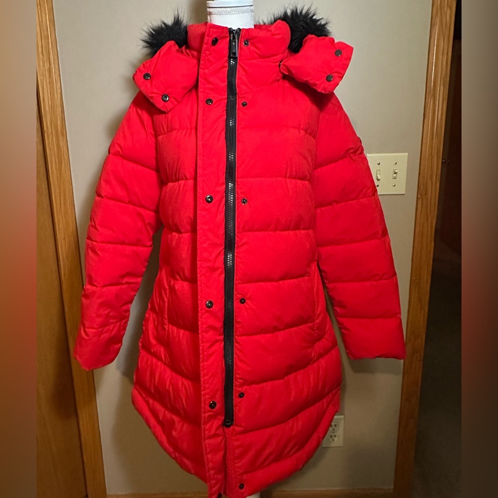 Calvin Klein Vibrant Red Coat